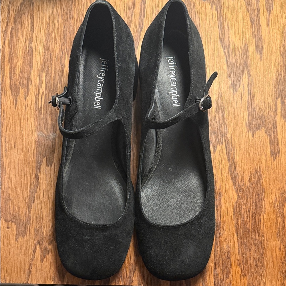 Jeffrey Campbell “ Top Tier” Suede Mary Janes